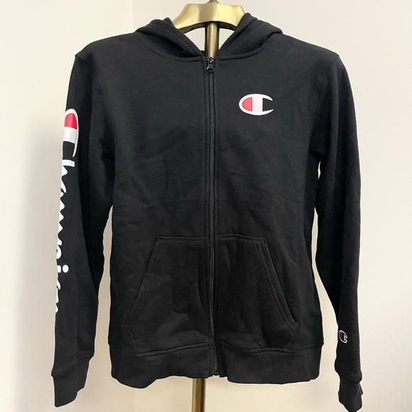 Awesome Champion hoodie zip up fleece lined sweatshirt! - Picture 1 of 8